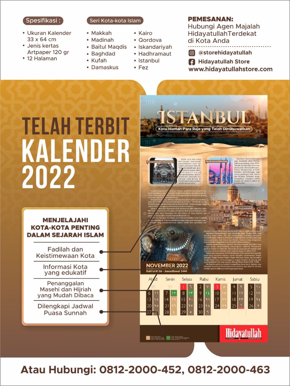 Kalender Islami. Kalender 2022 Lengkap Dengan Hijriyah.